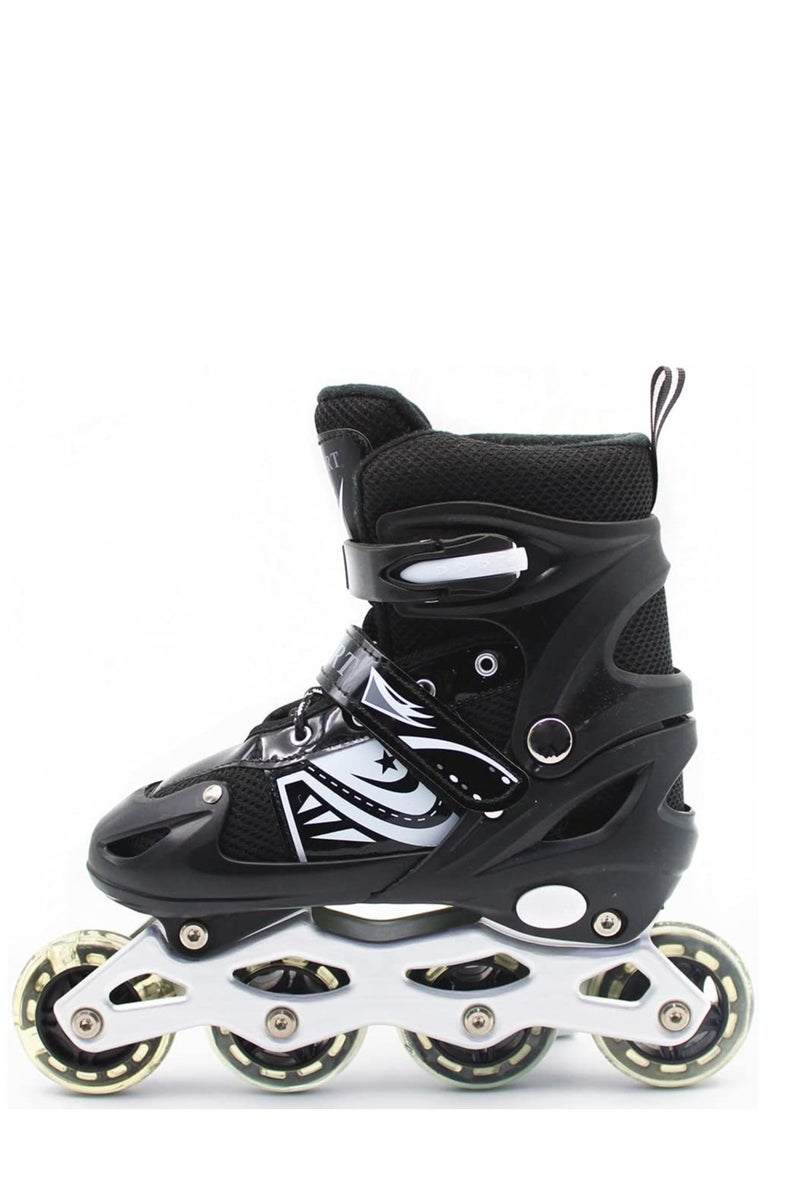 إيزي فيتشور زلاجات مضمنة قابلة للتعديل للأطفال مع عجلات وامضة - زلاجات مضمنة متوفرة بأربعة ألوان وثلاثة أحجام - Image 3