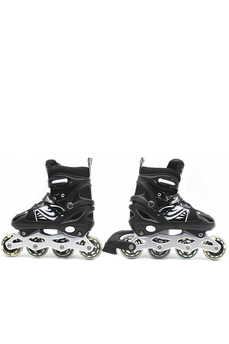 إيزي فيتشور زلاجات مضمنة قابلة للتعديل للأطفال مع عجلات وامضة - زلاجات مضمنة متوفرة بأربعة ألوان وثلاثة أحجام - Image 2