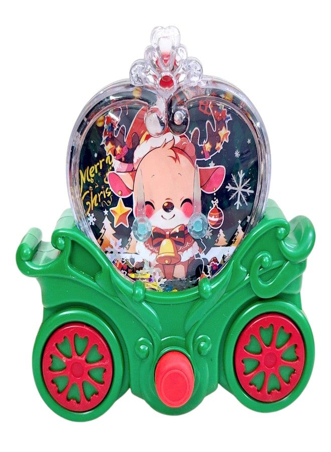 AMANVANI Christmas Water Game, Santa Claus Push Button Handheld Toy, Transparent Portable Fun Game for Kids 3 Years and Up, Secret Santa Party Return Gift for Kids Random Design (1-PCS) - Image 1