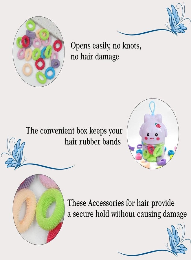 FHF Hair Accessories Combo for Kids Girls | stylish Tic-Tac Hair Clip & Rubber Band for Baby Girls & Women | A Box of Multipurpose Girls Hair Accessories | Birthday Gift for Girls (Pack Of 12) - Image 3