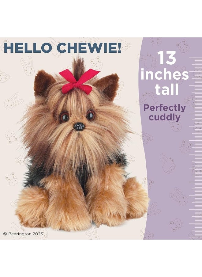 Bearington Collection - Bearington Collection Chewie The Yorkie Stuffed Dog, 13 Inch Realistic Stuffed Animal - Image 1