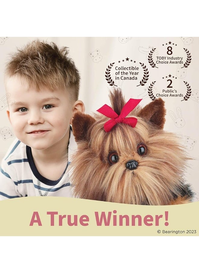 Bearington Collection - Bearington Collection Chewie The Yorkie Stuffed Dog, 13 Inch Realistic Stuffed Animal - Image 1