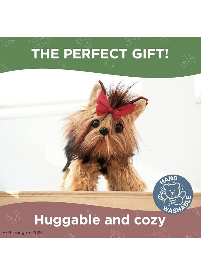 Bearington Collection - Bearington Collection Chewie The Yorkie Stuffed Dog, 13 Inch Realistic Stuffed Animal - Image 1