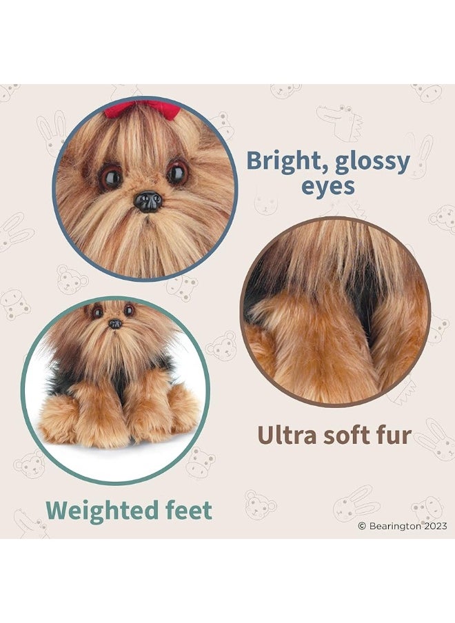 Bearington Collection - Bearington Collection Chewie The Yorkie Stuffed Dog, 13 Inch Realistic Stuffed Animal - Image 1