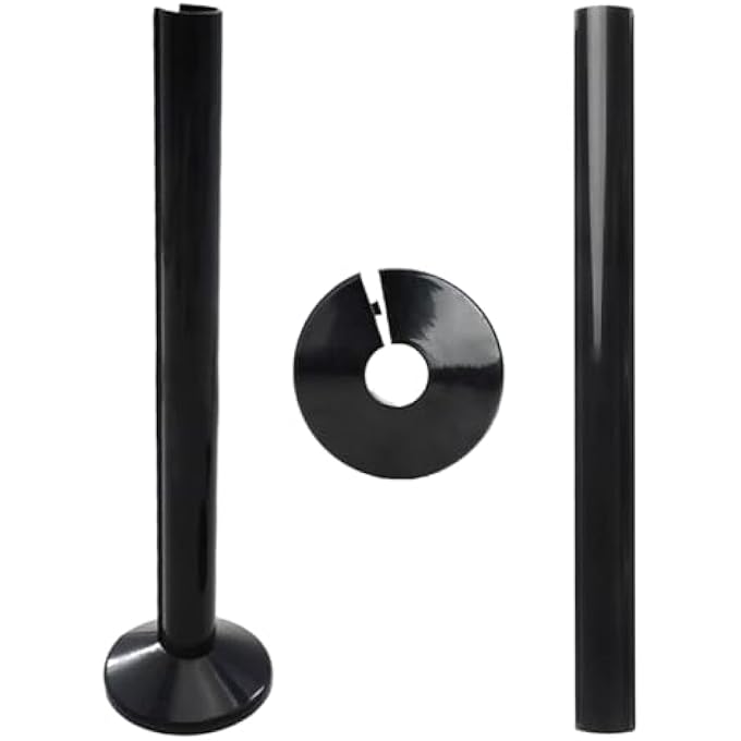 2 SET RADIATOR COVERS PIPE DECORATIVE PROTECTIVE COVER FOR 15MM DIAMETER PIPEWORK AND TOWEL RAIL RADIATOR PIPEWORK - Image 2