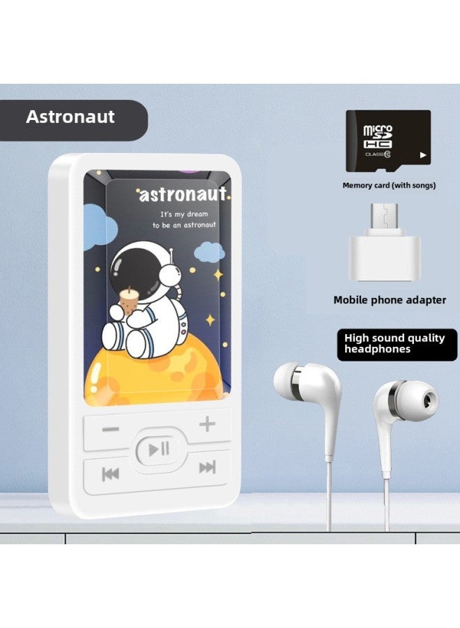 Students Special Listening Artifact Mp3 Walkman High School Students Boys And Girls Mini Portable Sports Music Player-Body Color:A1 Astronaut-Memory Capacity:Download - Without Card - No Gifts - Cannot Listen To Music  - Image 1