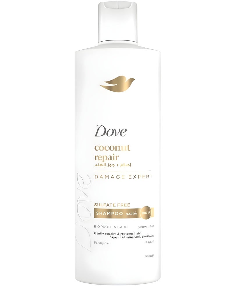 Dove coconut repair DAMAGE EXPERT SULFATE FREE SHAMPOO 400 ml - Image 1