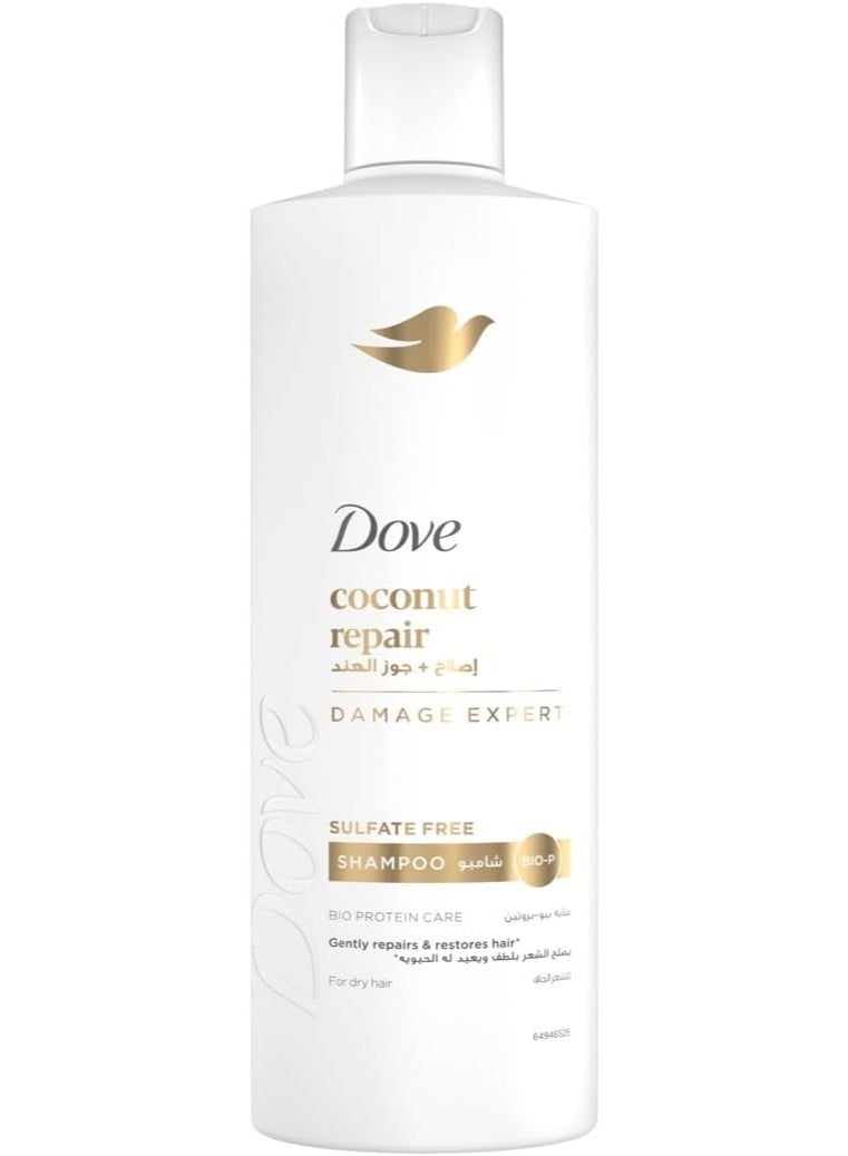 Dove coconut repair DAMAGE EXPERT SULFATE FREE SHAMPOO 400 ml - Image 3