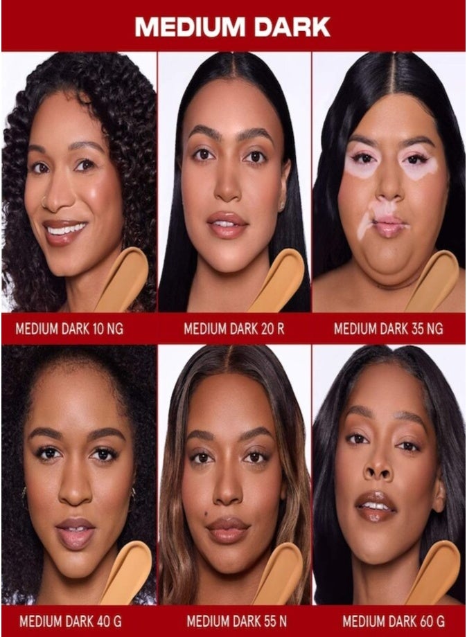 One size ONE/SIZE Turn Up The Base Full Beat Waterproof Liquid Foundation 55N - Medium Dark 30ml – Full Coverage Matte Finish - Image 5