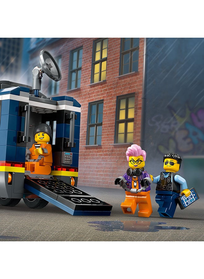LEGO - City Police Mobile Crime Lab Truck Toy for 7 Plus Year Old Boys, Girls & Kids, Vehicle Set with Quad Bike, 2 Officer, 1 Scientist and 2 Crook Minifigures for Pretend Play, Birthday Gifts 60418 - Image 1
