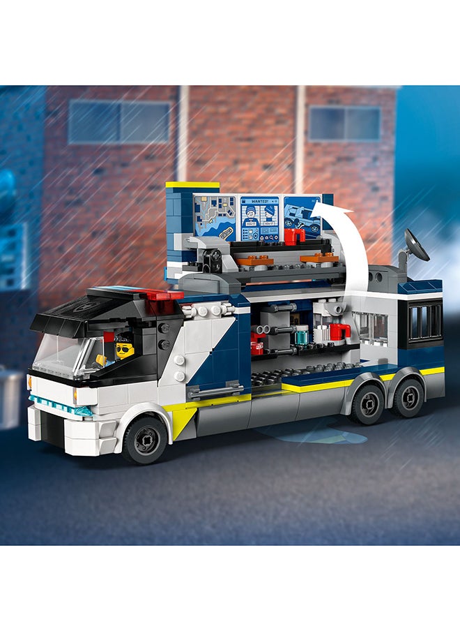 LEGO - City Police Mobile Crime Lab Truck Toy for 7 Plus Year Old Boys, Girls & Kids, Vehicle Set with Quad Bike, 2 Officer, 1 Scientist and 2 Crook Minifigures for Pretend Play, Birthday Gifts 60418 - Image 1