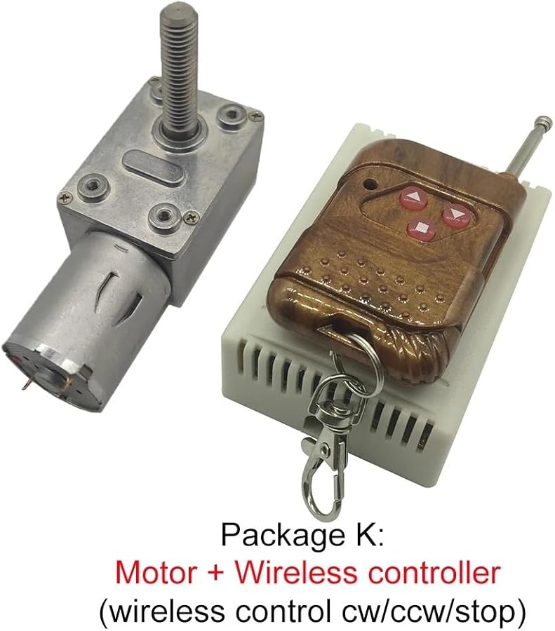 DC Worm Geared Reducer JGY370 M8 6 24V 6 150RPM Self Locking Turbine Motor 33mm 24V 10RPM - Image 5