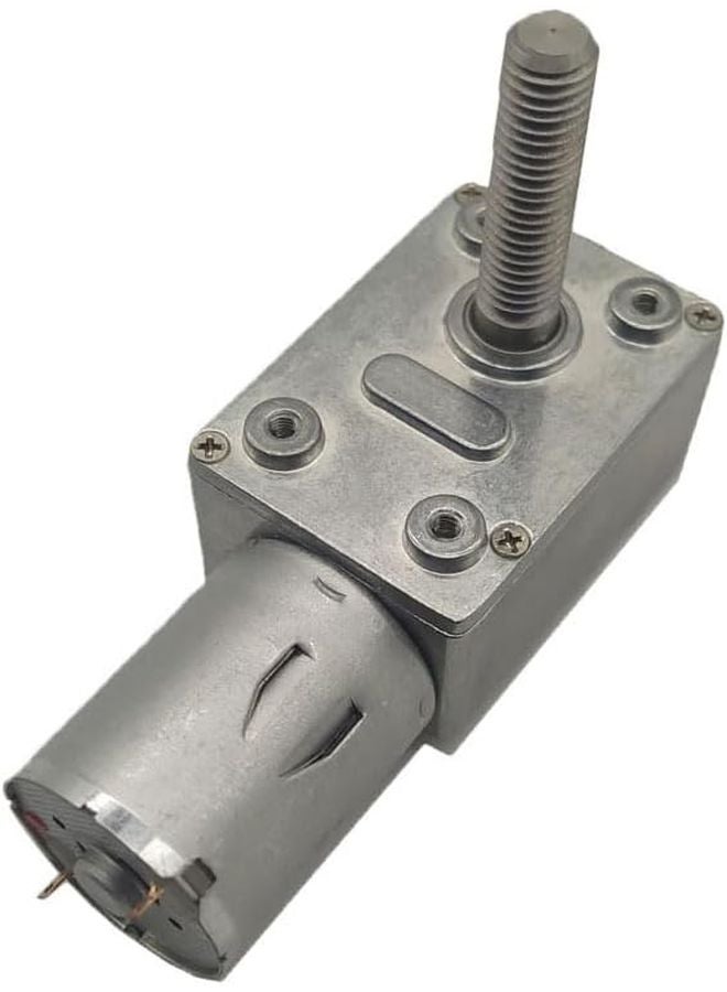 DC Worm Geared Reducer JGY370 M8 6 24V 6 150RPM Self Locking Turbine Motor 33mm 24V 10RPM - Image 1
