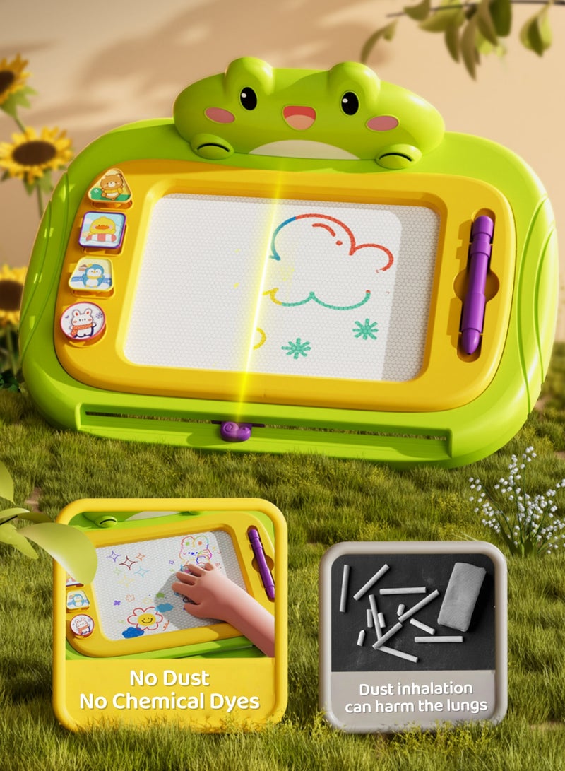 ريوكل لوح رسم مغناطيسي للأطفال بتصميم قابل للمسح وملون، ولوحة رسم تعليمية مع قلم مغناطيسي، لعبة تعليمية للأطفال. - Image 4