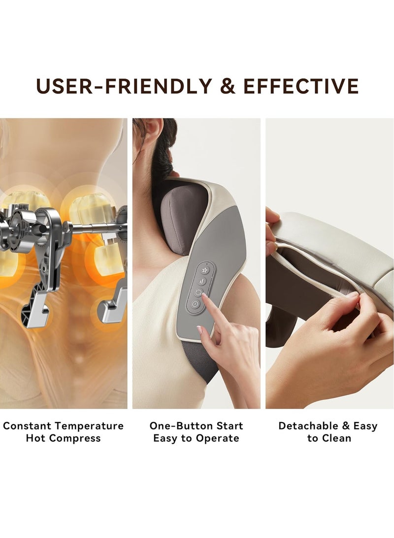 Generic Electric Neck Shoulder Massager with Heat for Pain Relief Deep Tissue Neck Back Leg - Image 2
