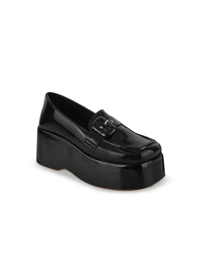 شوتوبيا Shoetopia Girls Textured Block Pumps with Buckles