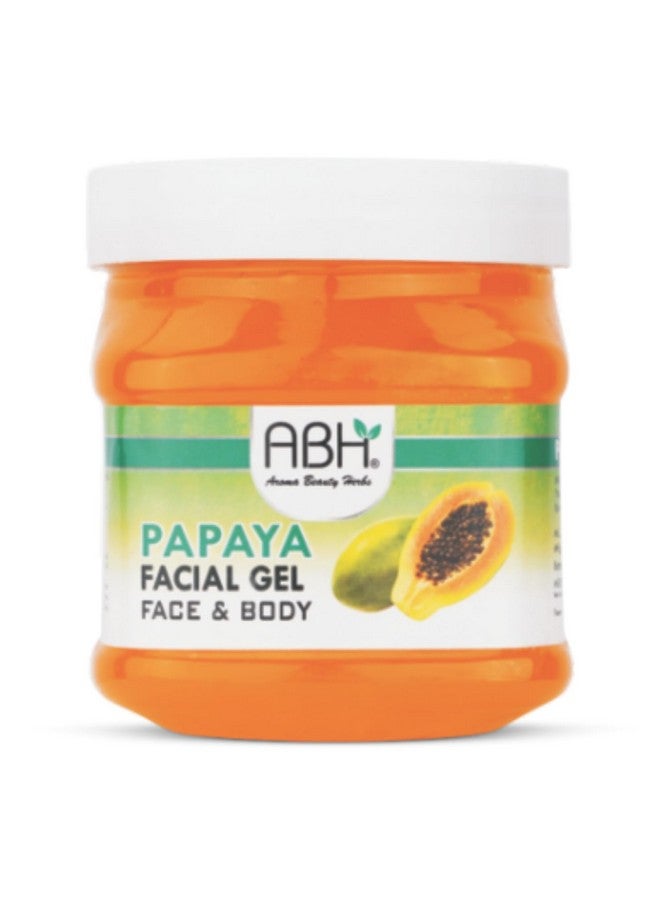 ABH Papaya Facial Gel for Face & Body - Skin Brightening & Hydrating Formula with Natural Extracts - Suitable for All Skin Types, 200g