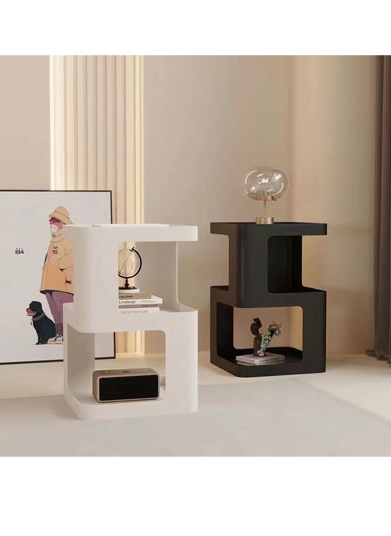 JOMILA - Small Side Table, Nightstand, Modern End Table, Bedside Table with Storage Shelf, Space-Saving Side Table for Bedroom, end Tables Living Room, Metal Side Table - Image 1
