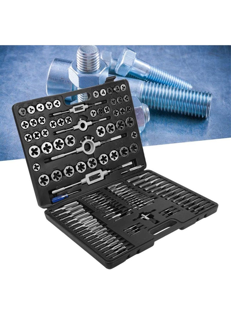 GGOOT 115Pcs Tap Die Set, Alloy Steel Resistance Thread Repair Hardware Hand Tools Kit - Image 4