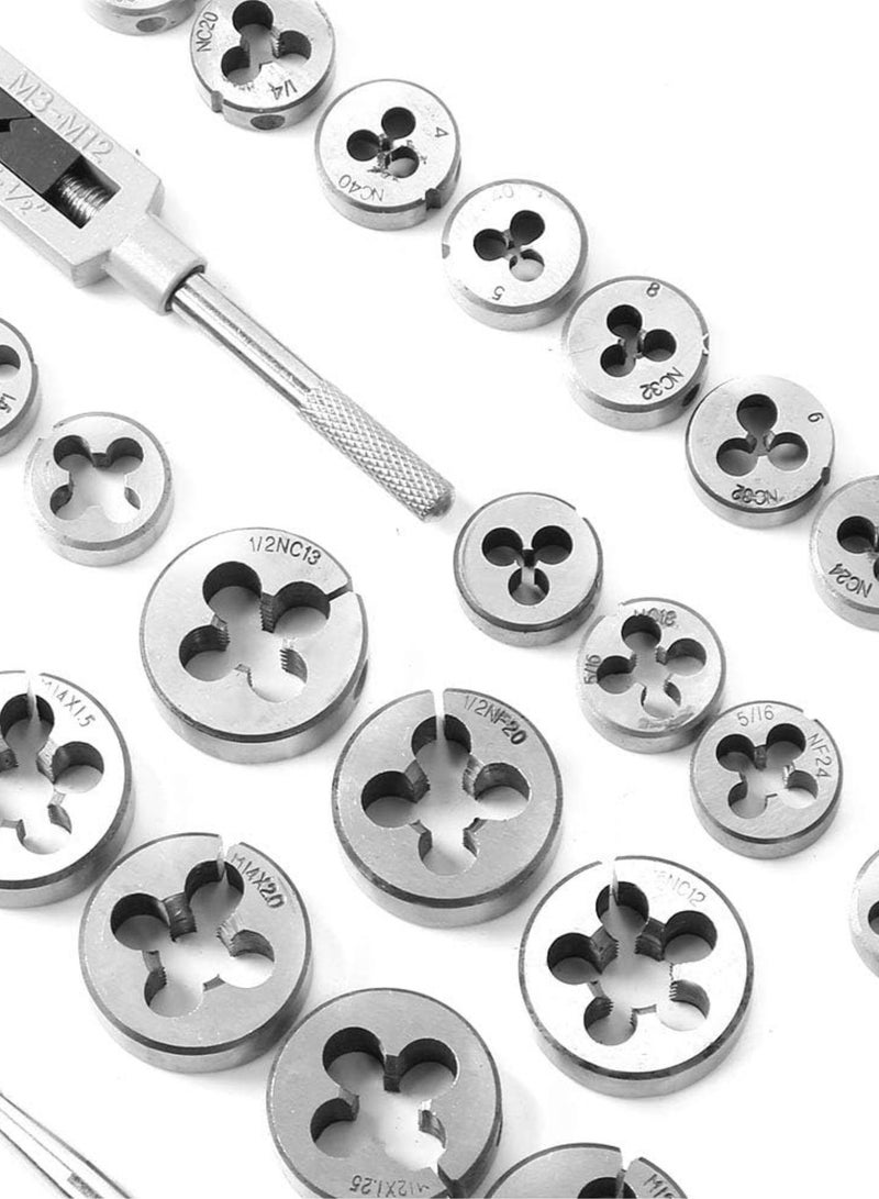 GGOOT 115Pcs Tap Die Set, Alloy Steel Resistance Thread Repair Hardware Hand Tools Kit - Image 5