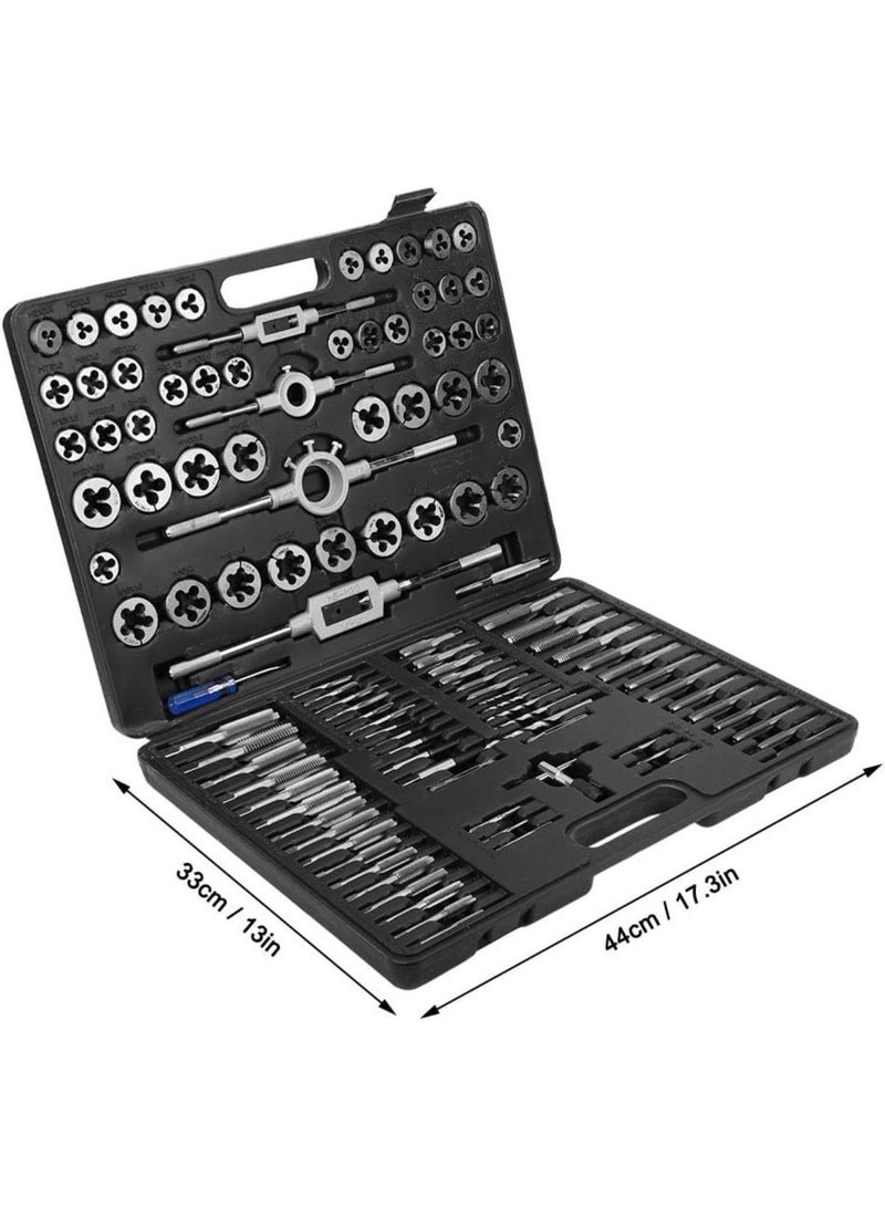 GGOOT 115Pcs Tap Die Set, Alloy Steel Resistance Thread Repair Hardware Hand Tools Kit - Image 2