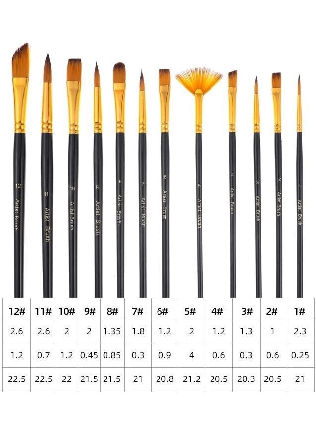 Valkyrie 15 Piece Professional Paint Brush Set  - Image 3