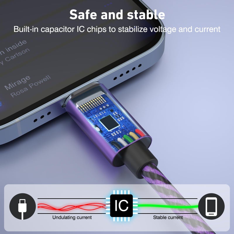Aeibxiy iPhone Charger 10FT 5 Pack,[Apple MFi Certified] Lightning Cable Nylon Braided Fast Charging Compatible iPhone 14 13 12 11 Pro Max XS XR X 8 iPad - Image 4