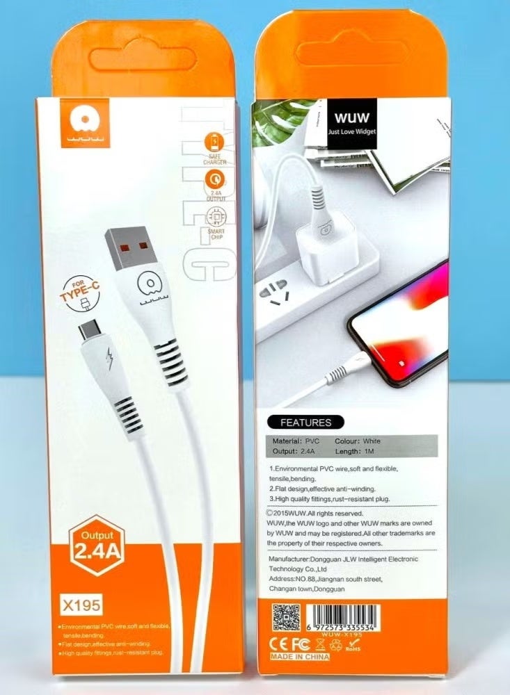 كابل من النوع C بطول 1 متر A إلى سلك بيانات USB C Premium