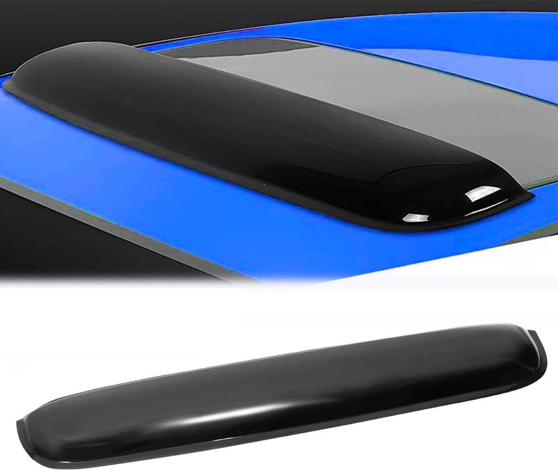 Deebior 38"(Not Wider Than 36.8") Sunroof Wind Deflector,Universal Fit Tinted Moonroof Visor for Deflecting Noise, Rainy and Windy Weather,Car Accessories Sun Shade Waterproof Double Side Tape RN98 - Image 1