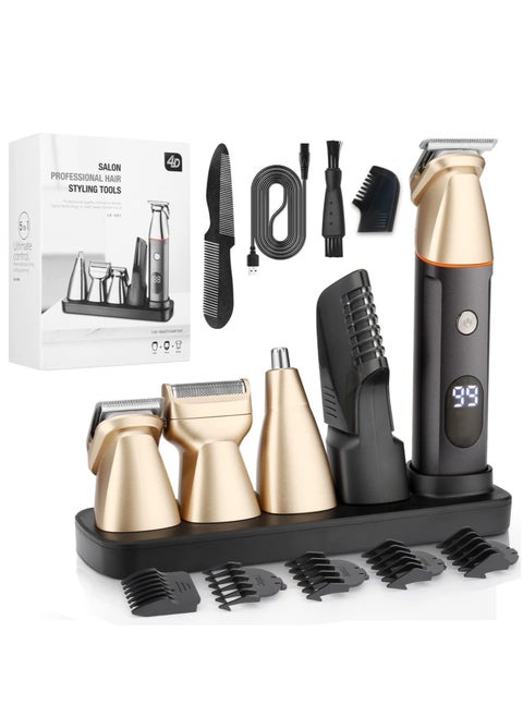 5-in-1 Electric Shaver Home Men's Hair Clipper Multifunctional Trimmer Nose Hair Trimmer Set