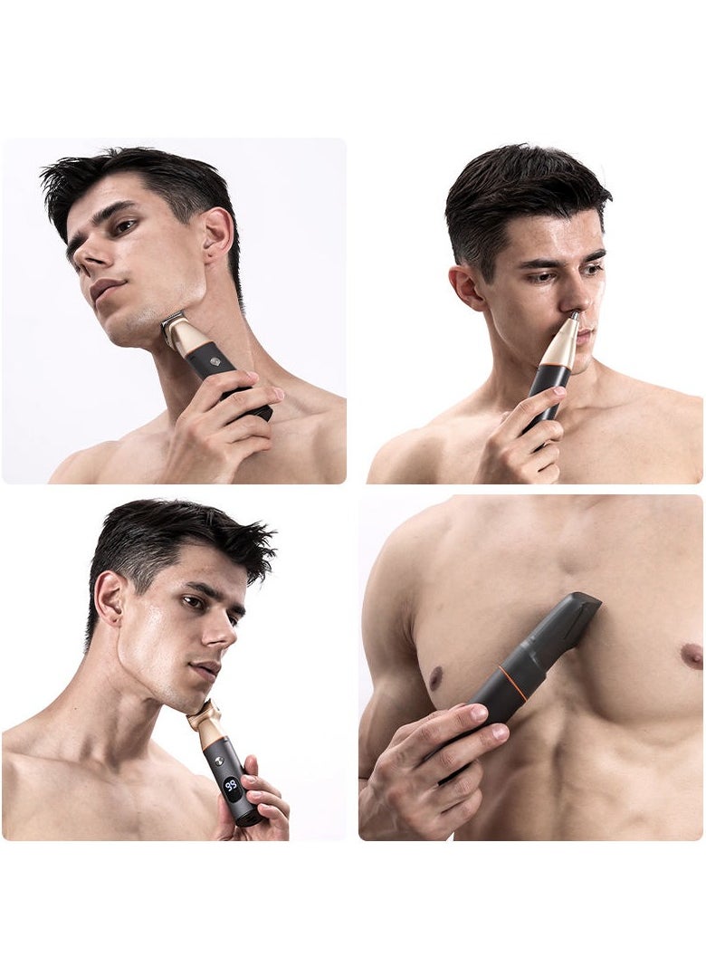 5-in-1 Electric Shaver Home Men's Hair Clipper Multifunctional Trimmer Nose Hair Trimmer Set