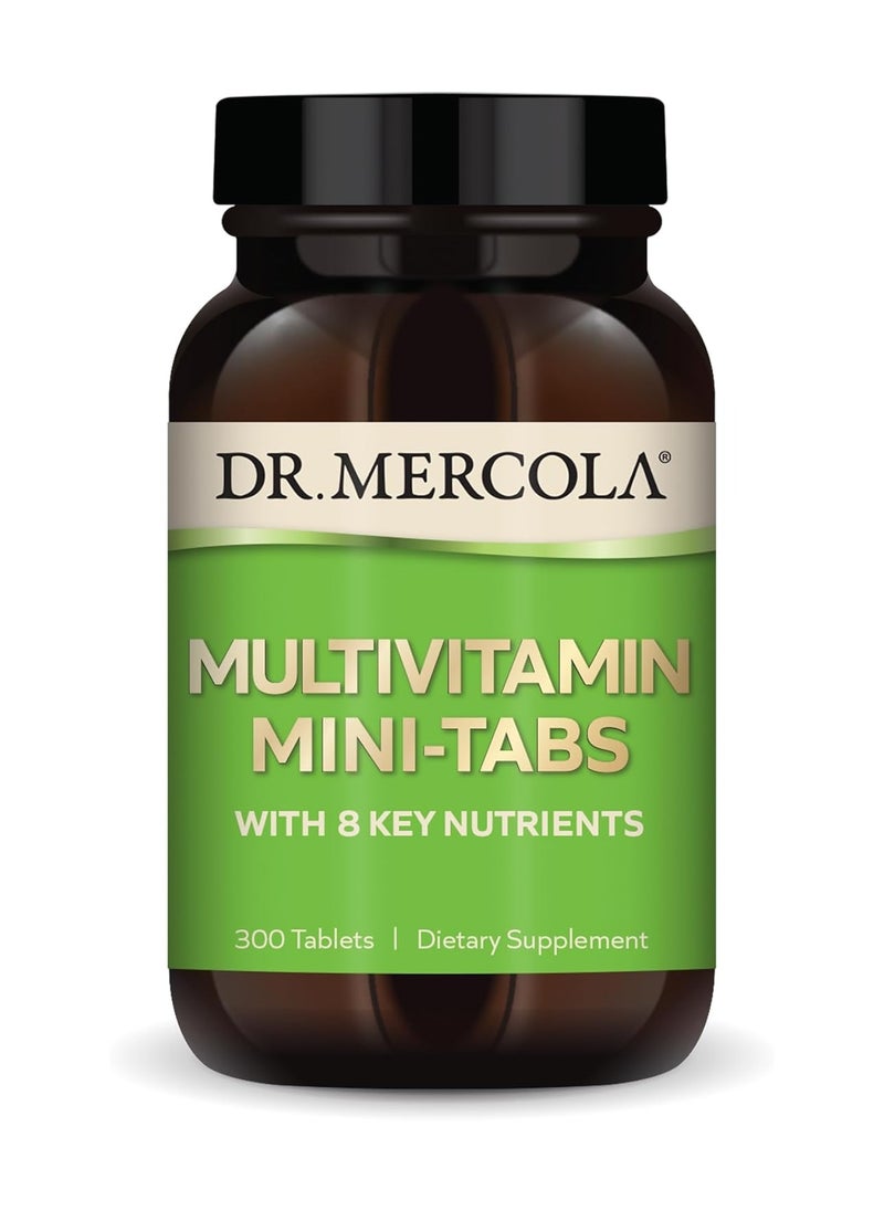 Dr. Mercola Multivitamin Mini-Tabs With 8 Key Nutrients 300 Tablets  - Image 1