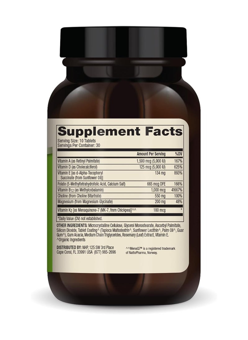 Dr. Mercola Multivitamin Mini-Tabs With 8 Key Nutrients 300 Tablets  - Image 2