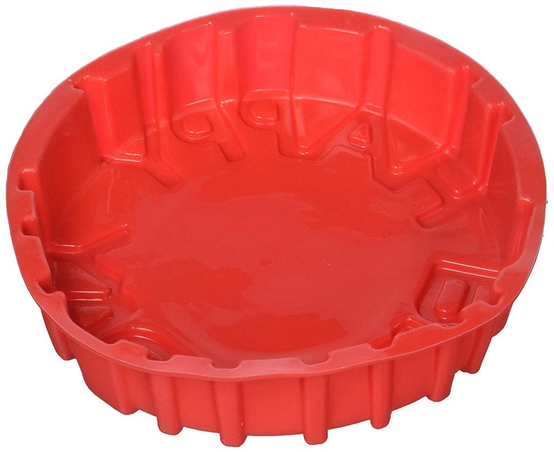 bosig Silicone Cake Mold Big Round Shape Cake molds Happy Birthday Letter Mould for Cakes Baking Tools Cake pan Microwave Oven Multi Color - Image 2