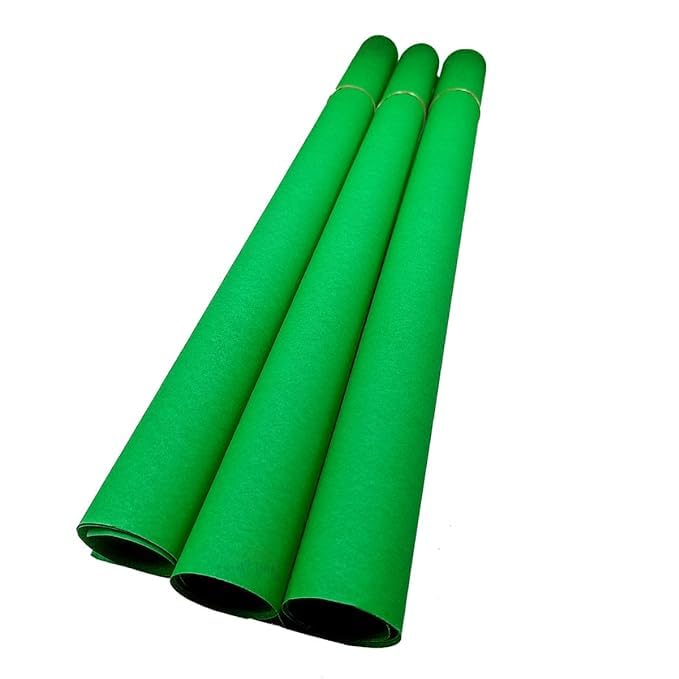 SEJASCOLLECTIONS | Pack of 10 | Dark Green, Bright, A1, BIG / FULL Size, Pastel Sheets/ Chart Paper, Used in art and craft, collage, projects, posters etc. Plain / Unrulled, Size: 70x56 centimeters, 200 GSM thickness. - Image 3