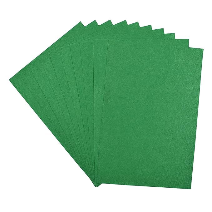 SEJASCOLLECTIONS | Pack of 10 | Dark Green, Bright, A1, BIG / FULL Size, Pastel Sheets/ Chart Paper, Used in art and craft, collage, projects, posters etc. Plain / Unrulled, Size: 70x56 centimeters, 200 GSM thickness. - Image 5
