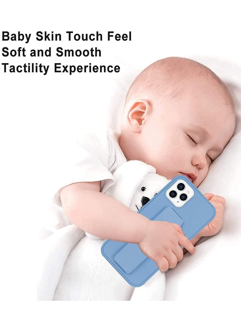 Case for iPhone 14 Pro Max, Back Stand Case with Magnet Holder Hand Grip Magnetic Car Mount Anti Scratch Shockproof Cover Case for iPhone 14 Pro Max (iPhone 14 Pro Max, Light Blue) - Image 3