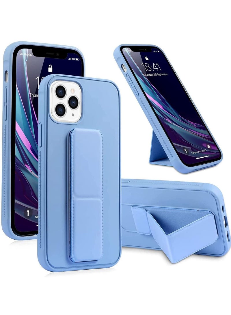 Case for iPhone 14 Pro Max, Back Stand Case with Magnet Holder Hand Grip Magnetic Car Mount Anti Scratch Shockproof Cover Case for iPhone 14 Pro Max (iPhone 14 Pro Max, Light Blue) - Image 1