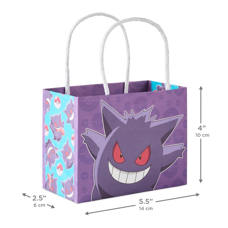 Hallmark PokÃ©mon 4" Mini Gift Bags (18 Bags: Pikachu, Charizard, Gengar, Eevee) for Birthday Party Favors, Gift Cards, Classroom Treats - Image 3