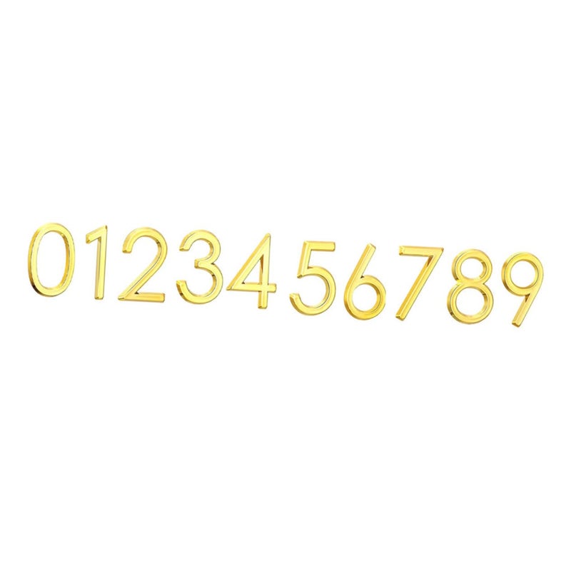 Self Adhesive House Numbers 10 Pcs Durable Address Stickers For Door Mailbox Apartment Office Easy Installation - Image 2