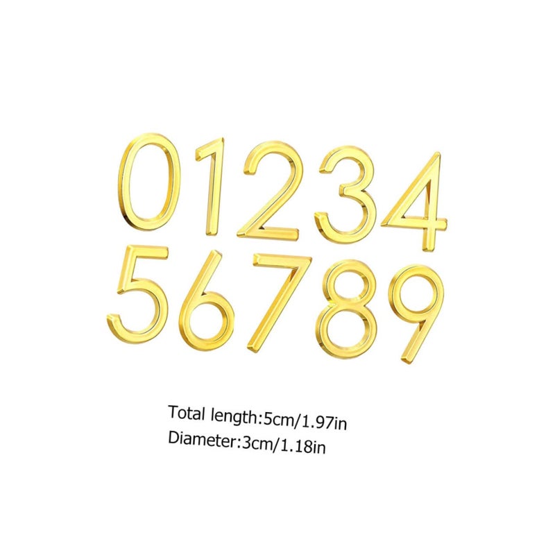 Self Adhesive House Numbers 10 Pcs Durable Address Stickers For Door Mailbox Apartment Office Easy Installation - Image 3