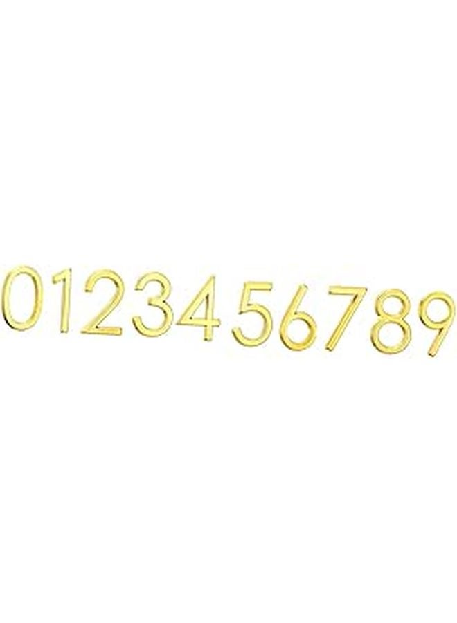 Self Adhesive House Numbers 10 Pcs Durable Address Stickers For Door Mailbox Apartment Office Easy Installation - Image 1