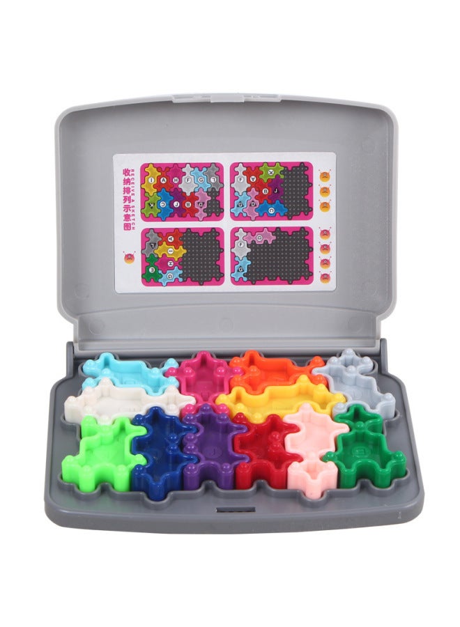 Children's Beneficial Intelligence Games Brain Mobilization Building Blocks Puzzle Chinese And English Parent-child Interactive Toys Desktop Games-Color:Brain Mobilization 8803 - Image 2