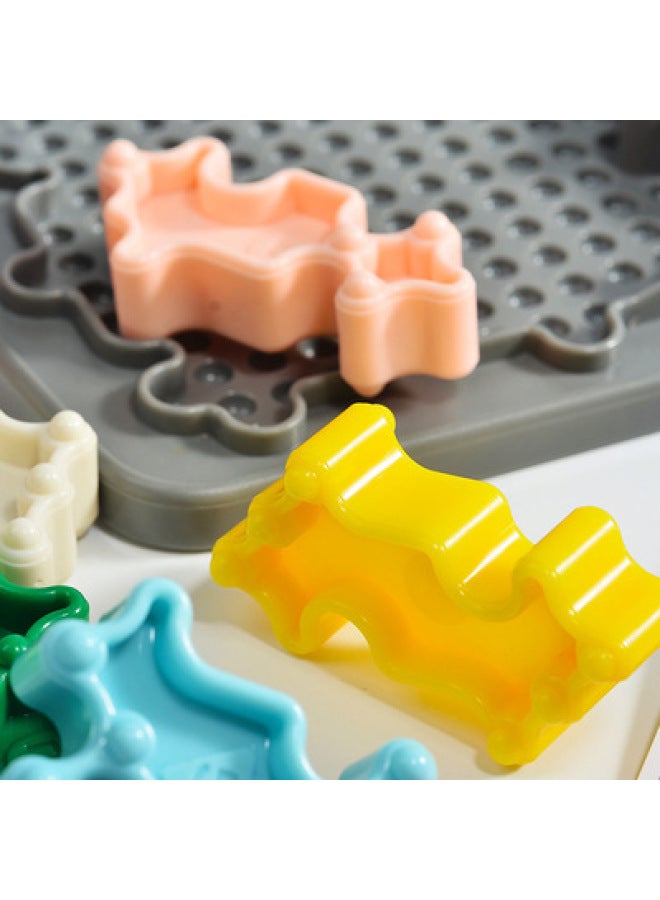 Children's Beneficial Intelligence Games Brain Mobilization Building Blocks Puzzle Chinese And English Parent-child Interactive Toys Desktop Games-Color:Brain Mobilization 8803 - Image 3