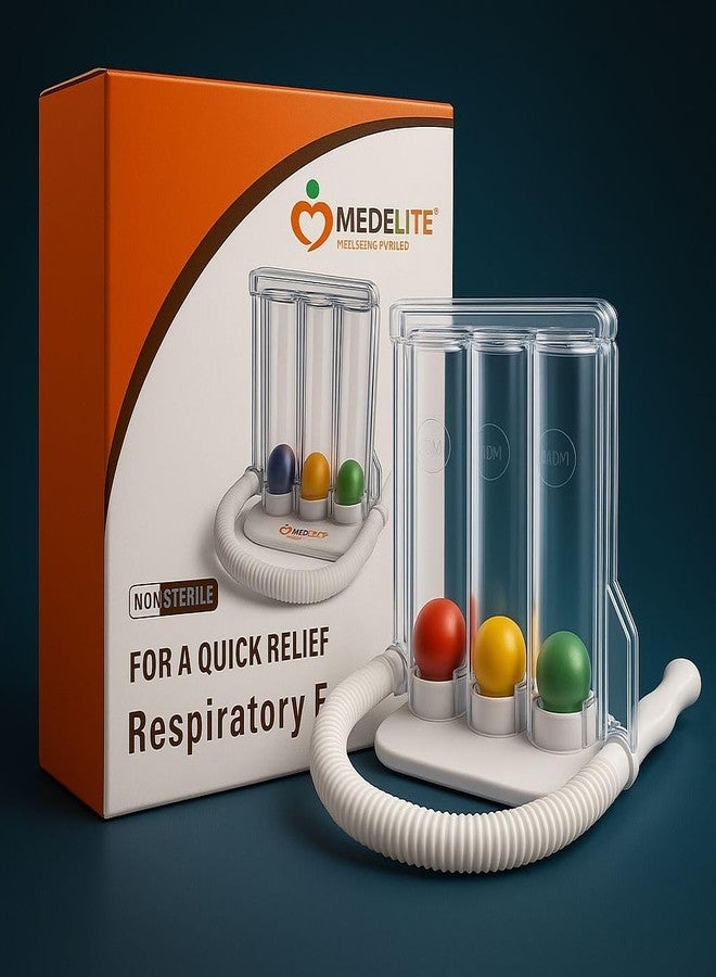 Medelite Medserve Respirometer Deep Breathing and Lung Exerciser - Image 1