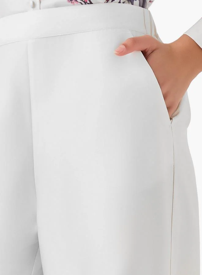 Iconic Iconic Wide Leg Floral Print Pants