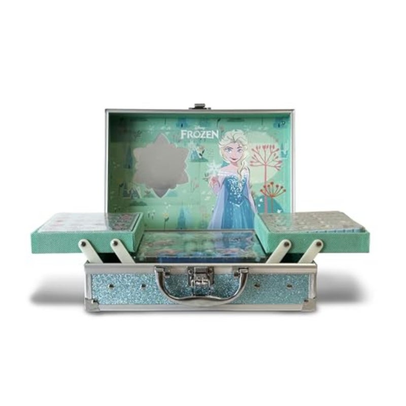 Frozen Traincase for,40+ Pieces Makeup Giftset Including Colorful Make-up for Face, Lips and Nails, Hair and Makeup Accessories are Included for your'Princess Look - Image 5