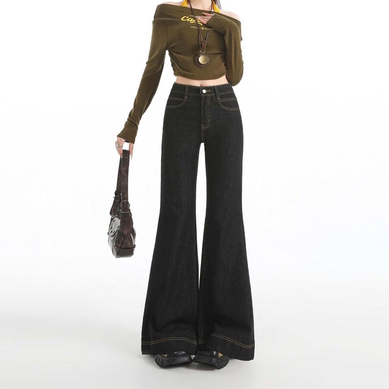 Unisex Classic Denim Jeans Loose Fit Daily Outdoor Wear - Image 1