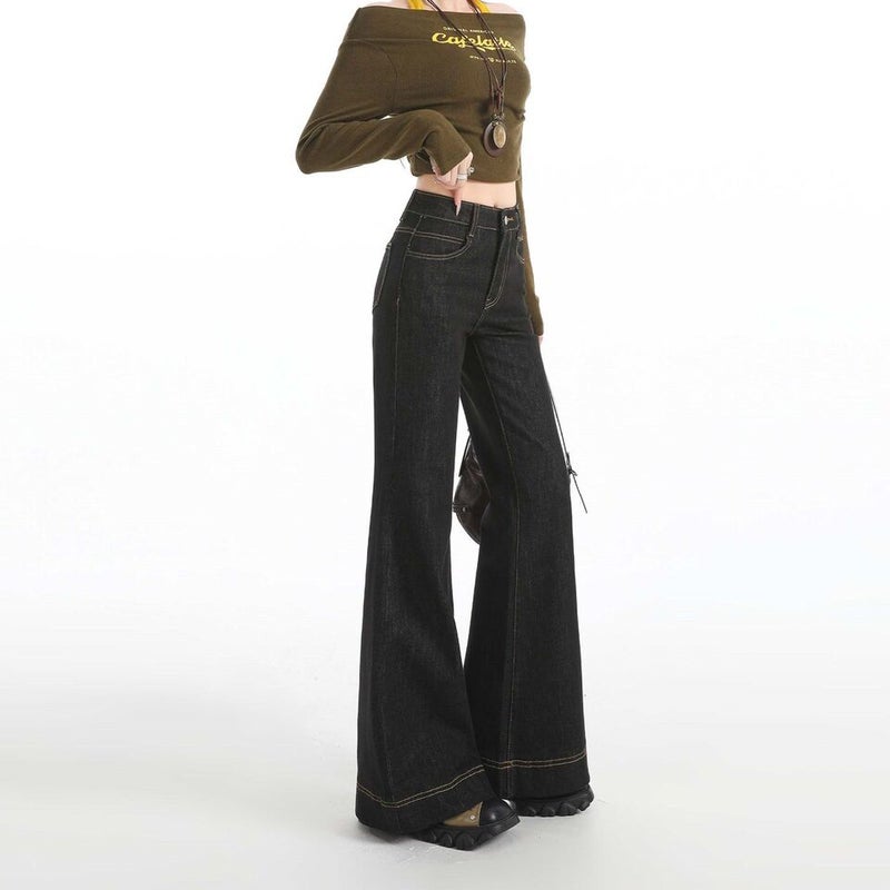 Unisex Classic Denim Jeans Loose Fit Daily Outdoor Wear - Image 3