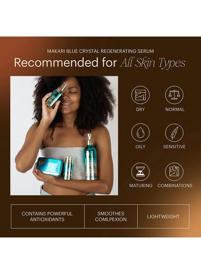 Makari Ultimate Intense Blue Crystal Regenerating Serum 50 ml | Anti-Aging and Hydrating Skin Brightening Serum for Face and Body | Skin Care Product with Glutathione, Collagen, and Vitamin C - Image 5